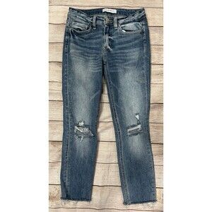 Flying Monkey Distressed Medium Wash Denim Blue Jeans Women's 26